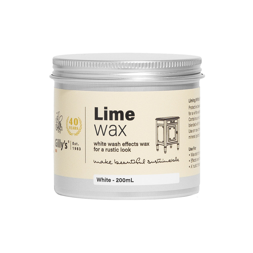 Gilly's Lime Indoor Wood/Furniture Cleaning Wax 200ml White Wash Effects (2 Pack) — image 2