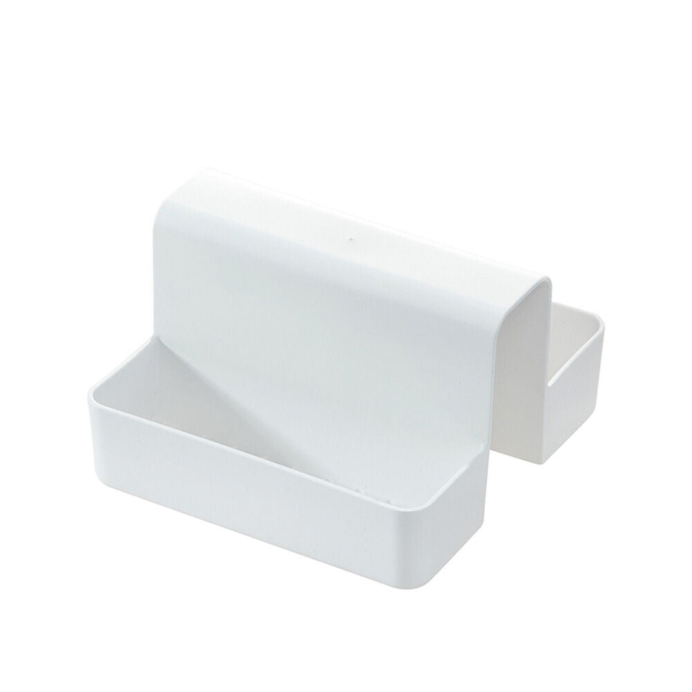 Idesign Classic Plastic Sink Saddle Kitchen Caddy w/ 2-Compartments White (2 Pack) — image 2