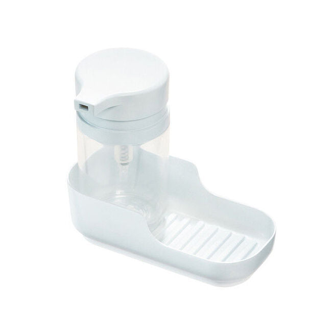 Idesign Classic Plastic Soap Pump & Tray Kitchen Caddy 17.5cm White (4 Pieces) — image 2