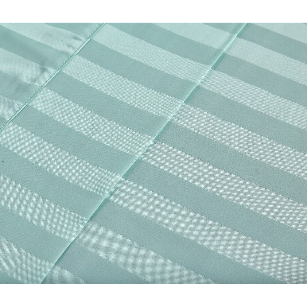 Royal Comfort Damask Sheet Set 1200TC Stripe Cotton Blend Mist — image 5