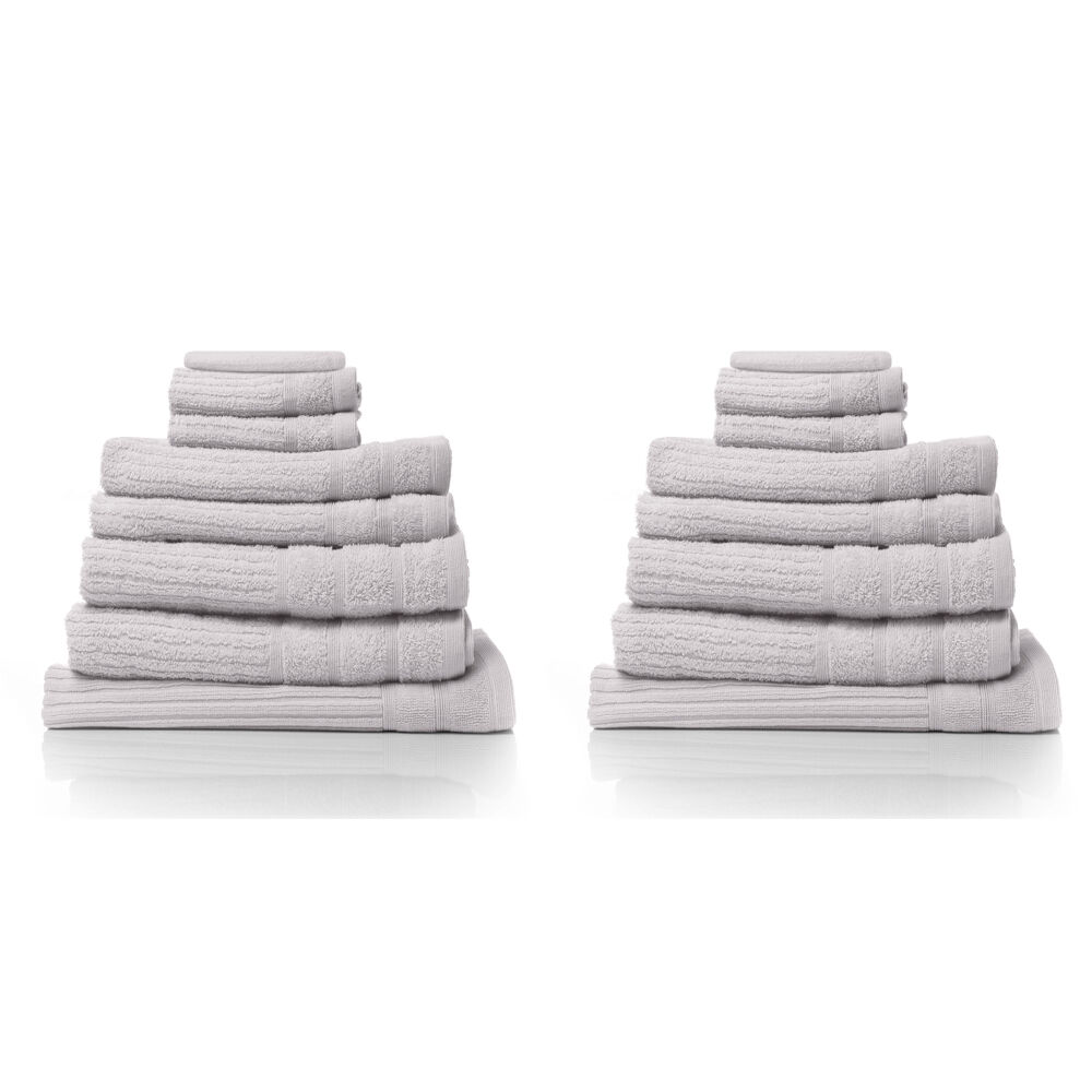 Royal Comfort 8pc Royal Comfort Eden Egyptian Cotton 600 GSM Soft Bath Towel Pack Sea Holly (2 Pack)