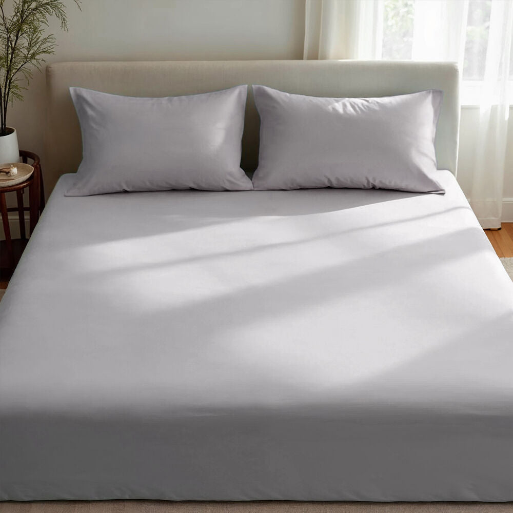 Royal Comfort Double Fitted Sheet Set 1500TC Cotton Rich Indigo (3 Pieces)