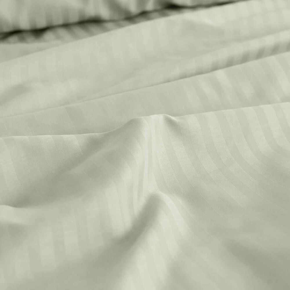 Royal Comfort 4pc Damask Sheet Set 1200TC Stripe Cotton Blend Pebble — image 4