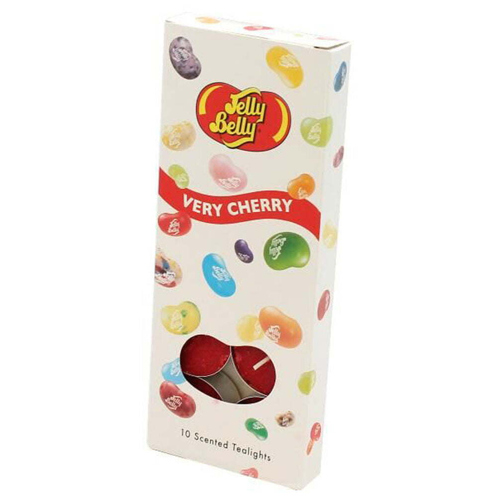 Jelly Belly Very Cherry Scented Tealight Candles Room Fragrance Red (10 Pieces) — image 2