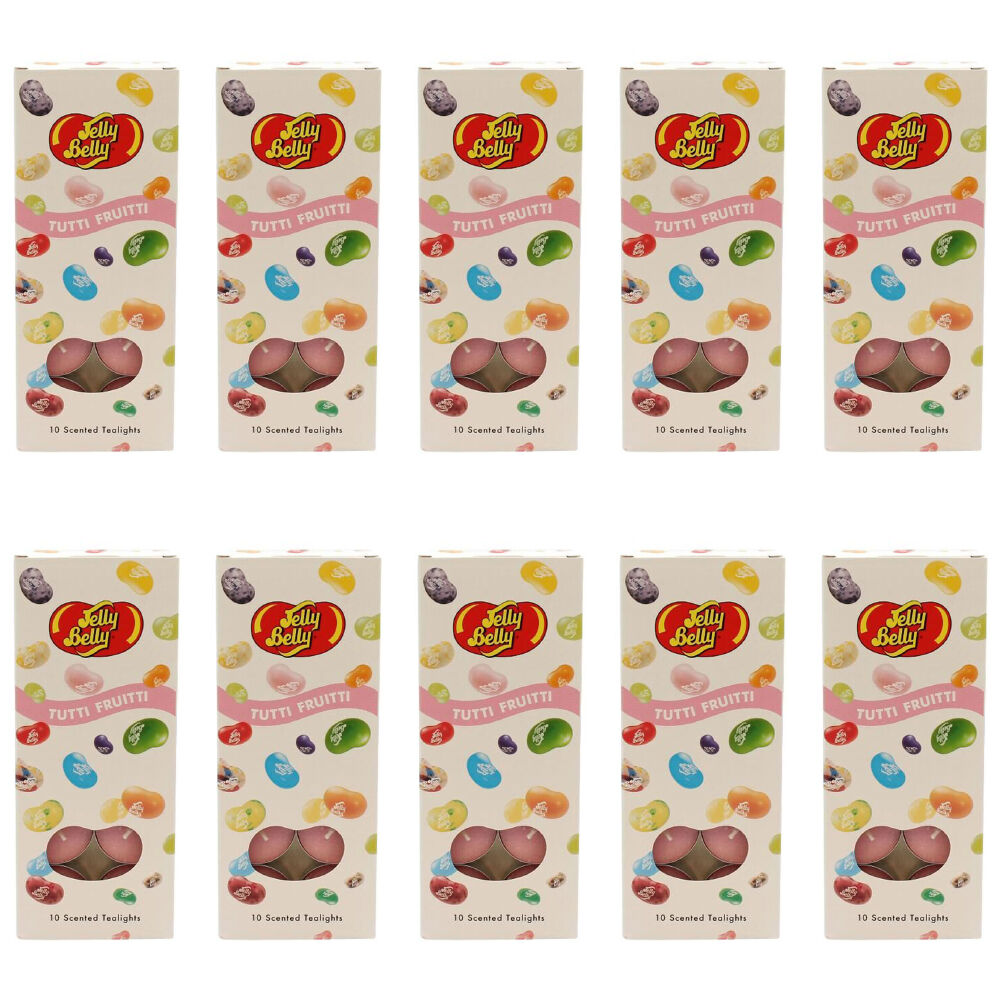 Jelly Belly 10pc Jelly Belly Tutti Fruitti Scented Tealight Candles Room Fragrance Pink (10 Pack)