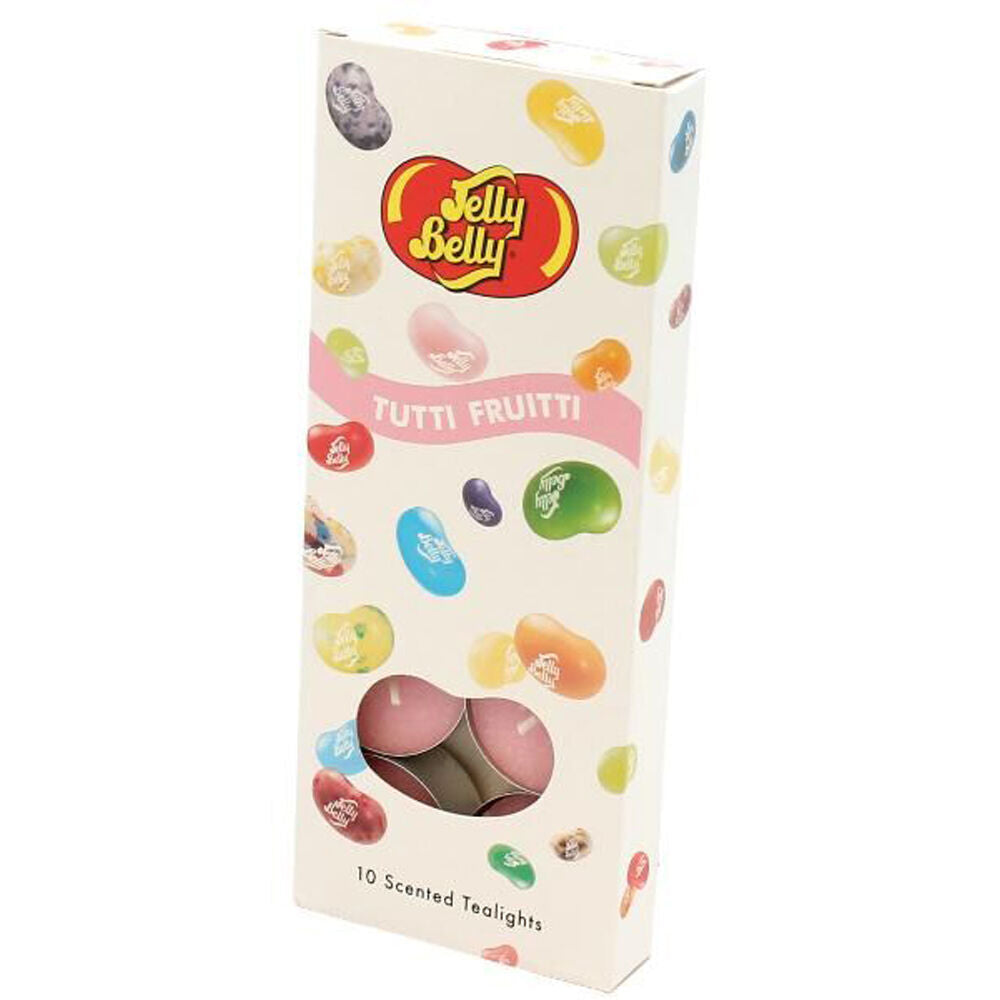 Jelly Belly 10pc Jelly Belly Tutti Fruitti Scented Tealight Candles Room Fragrance Pink (10 Pack) — image 3
