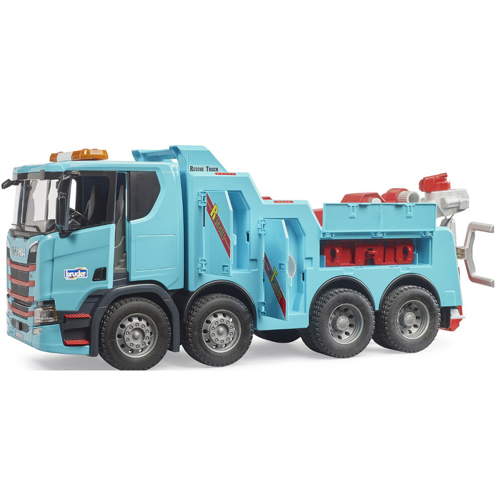 Bruder Blue Scania Super 560R Heavy Haulage Tow Truck with L&S Module Kids Toy — image 2