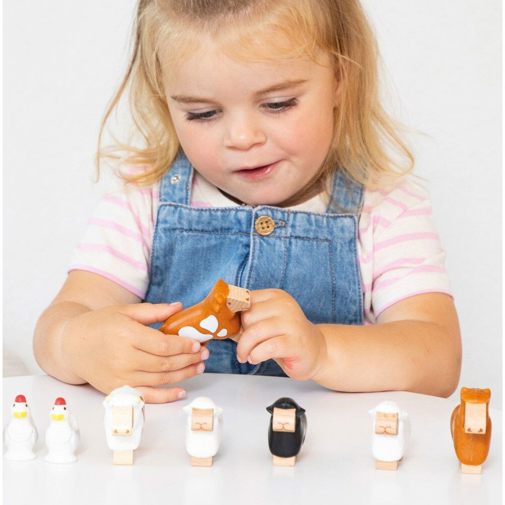 Beleduc My Little World Farm Animals Set Educational Play Toy Kids - 3y+ (10 Pieces) — image 2