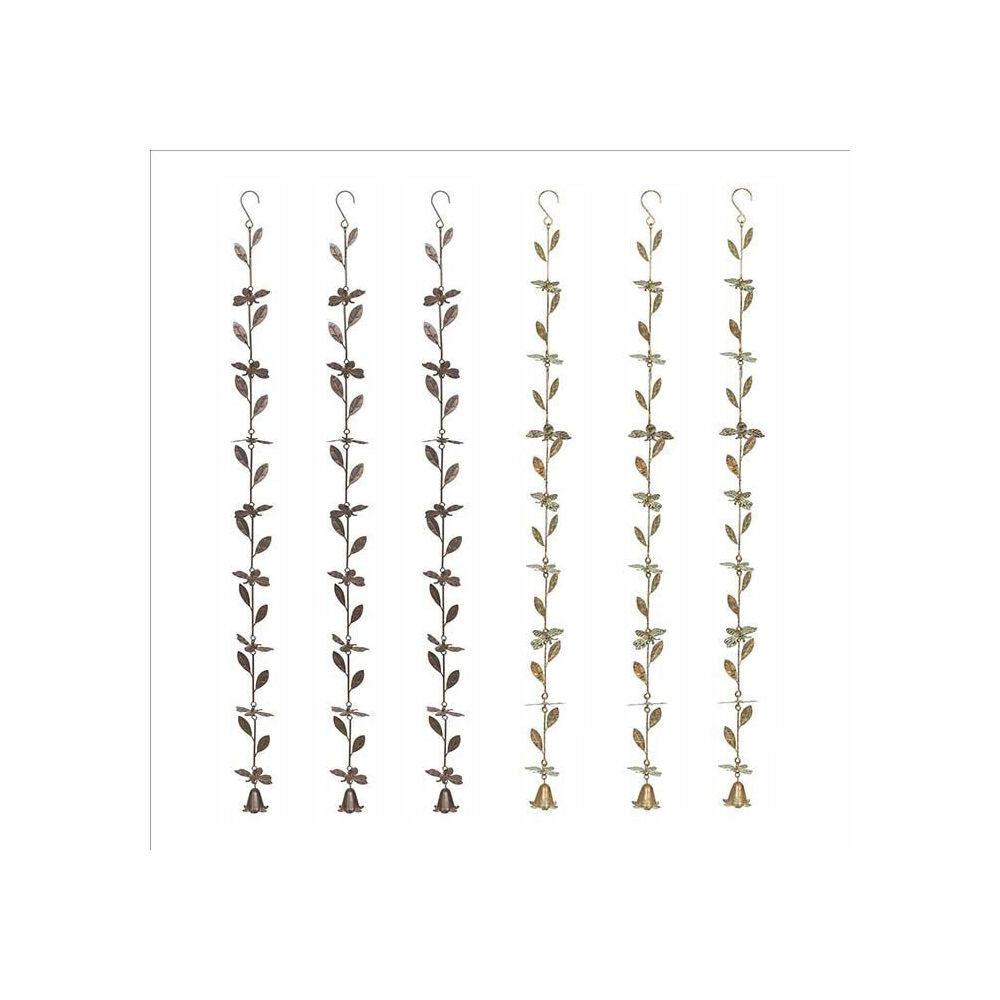 A.Fresco Bee Chain w/ Bell Rust Hanging Garden Decor 8x130cm - Assorted (2 Pack) — image 4