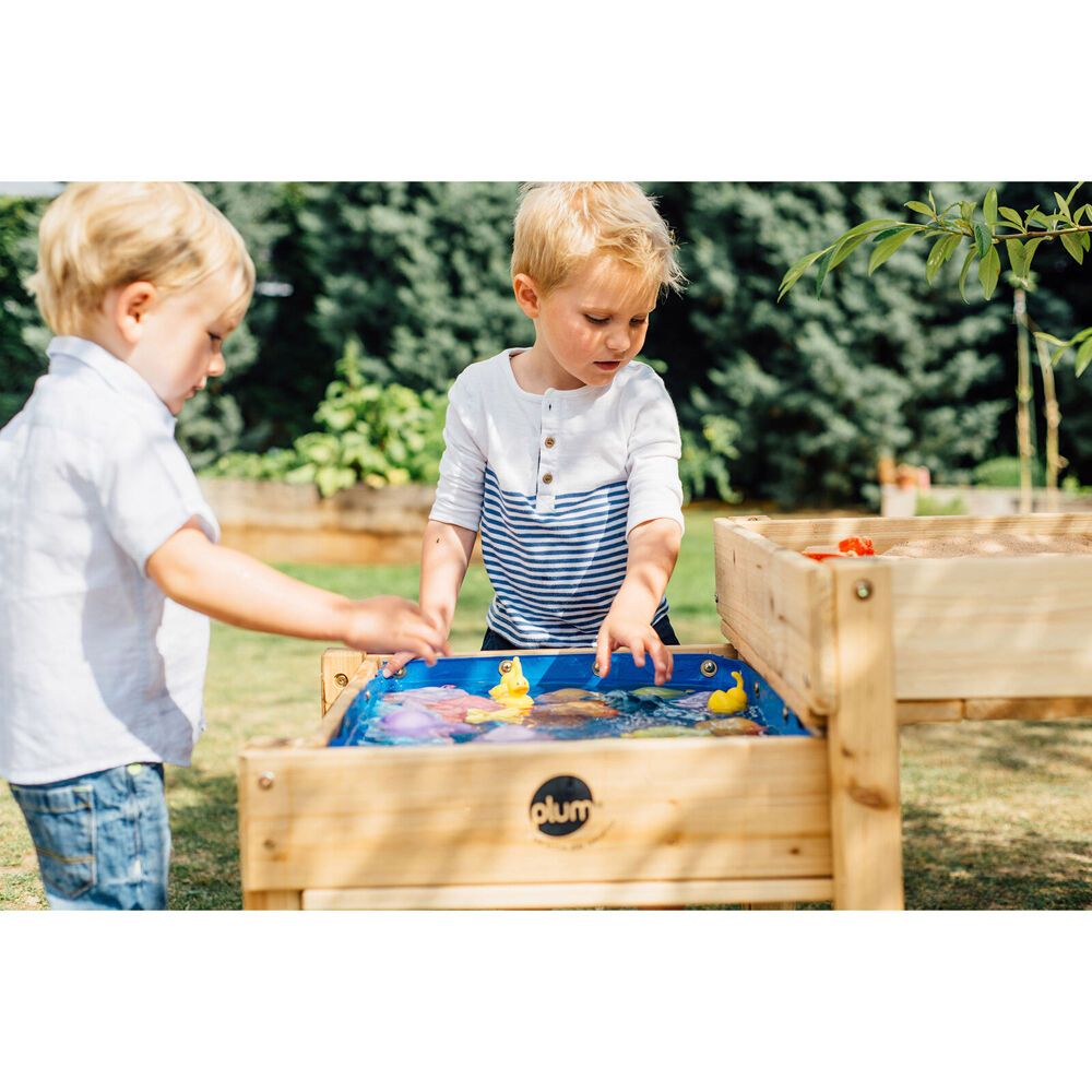 Plum Play Childrens/Kids Multifunctional Outdoor Wooden Tables 18M+ (2 Pieces) — image 8