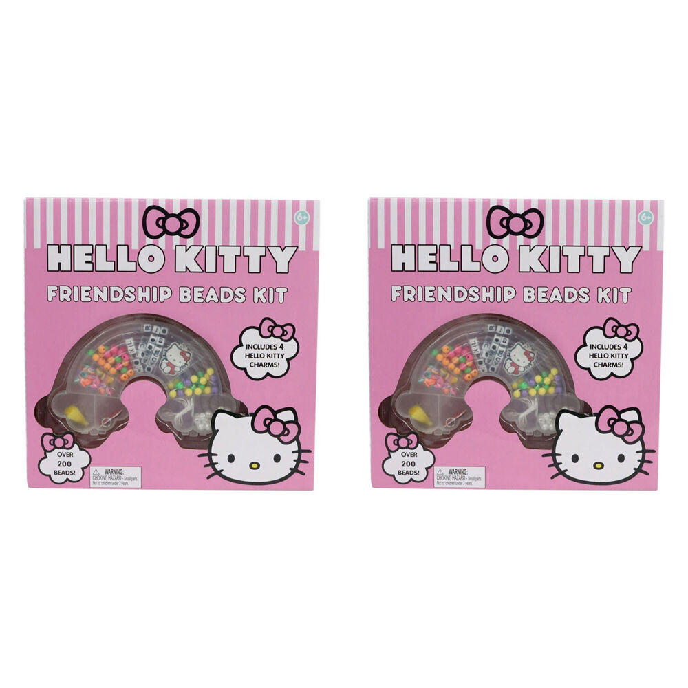 Hello Kitty Beads Set DIY Jewelry/Bracelet Making Kit Kids/Children 6y+ (2 Pack)