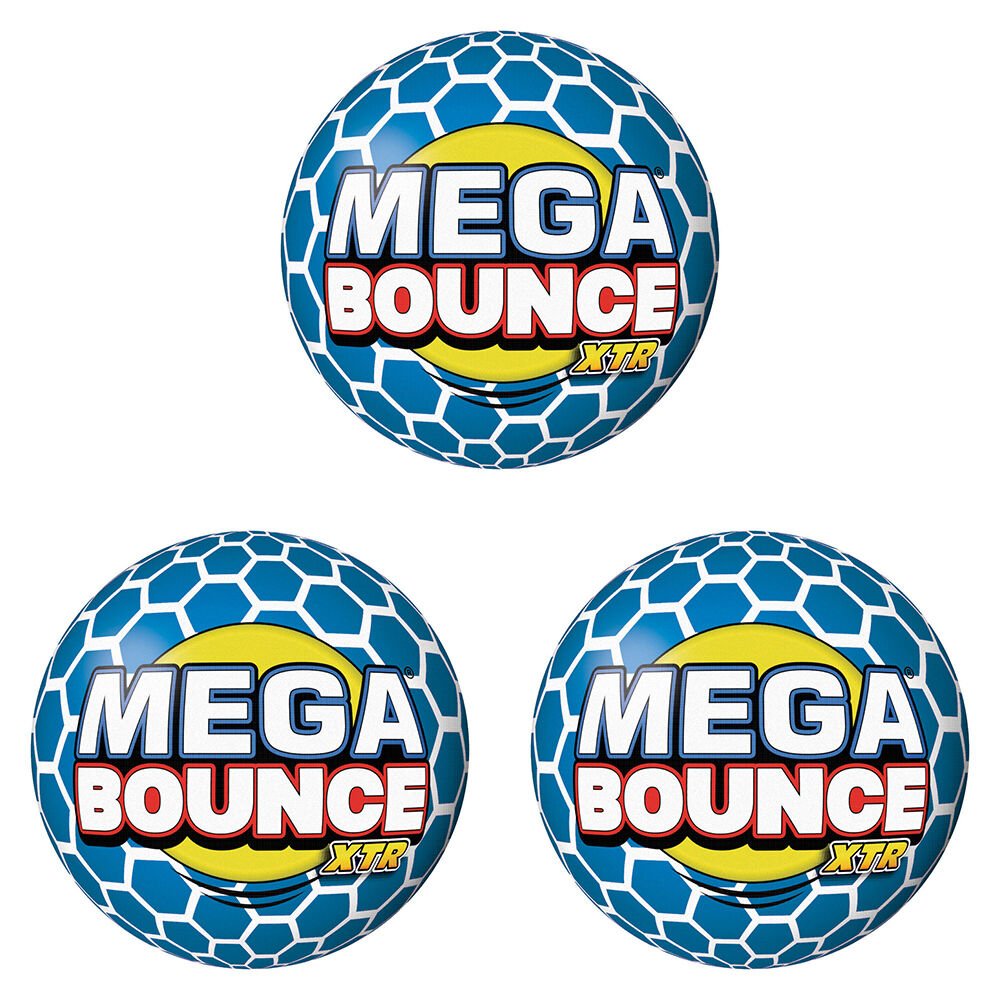Wicked Mega Bounce XTR - High Ball Kids Activity Throw Toy Assorted (3 Pack)