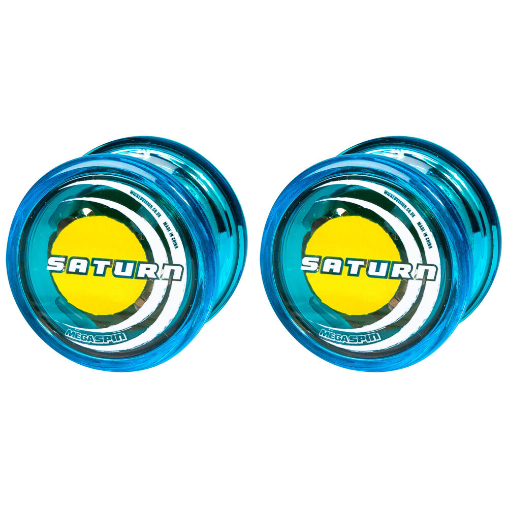 Wicked Mega Spin Saturn Round Lightweight YoYo Childrens Toy Assorted (2 Pack)
