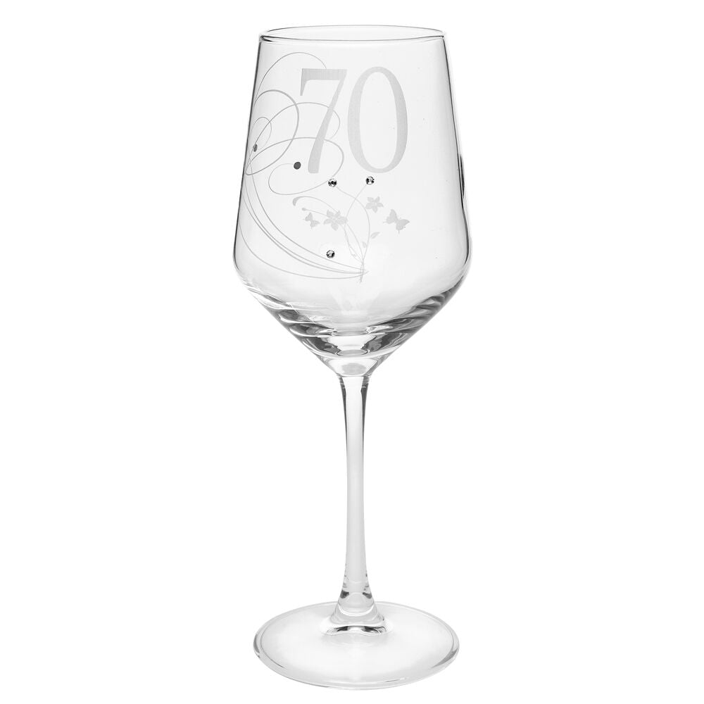 26186-gibson-gifts-70-birthday-crystal-wine-glass-clear