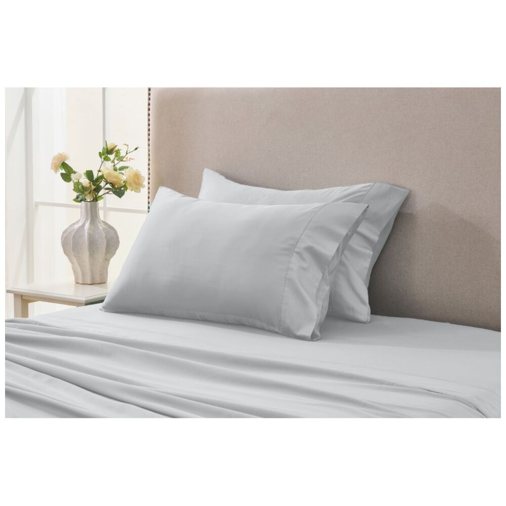 Grosvenor House 500TC Egyptian Cotton Standard Pillowcases Silver (2 Pieces)