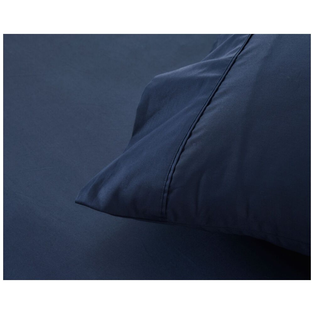 Grosvenor House Egyptian Cotton Standard Pillowcases 2x 2pc 500TC - Navy Blue — image 4