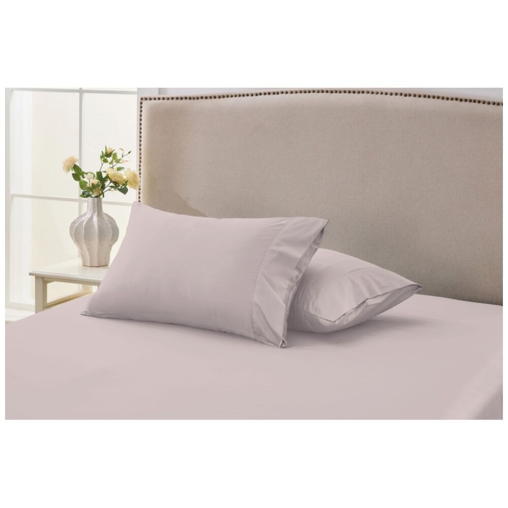 Grosvenor House Egyptian Cotton Standard Pillowcases 2x 2pc 500TC - Pink — image 2