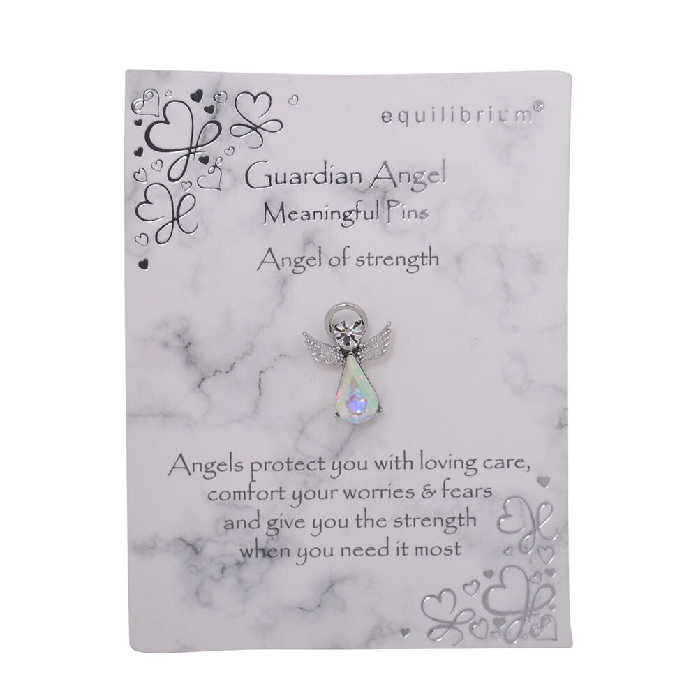 Gibson Gifts Equilibrium Stone Angel Pin Combo Set Wisdom & Courage/Strength (2 Pieces) — image 3