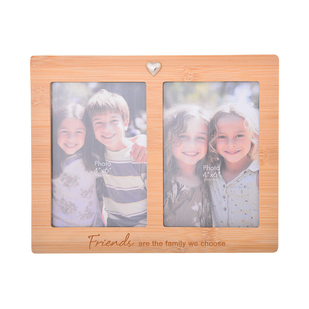 26541-gibson-gifts-bamboo-friends-double-4x6-keepsake-memory-photo-frame-holder