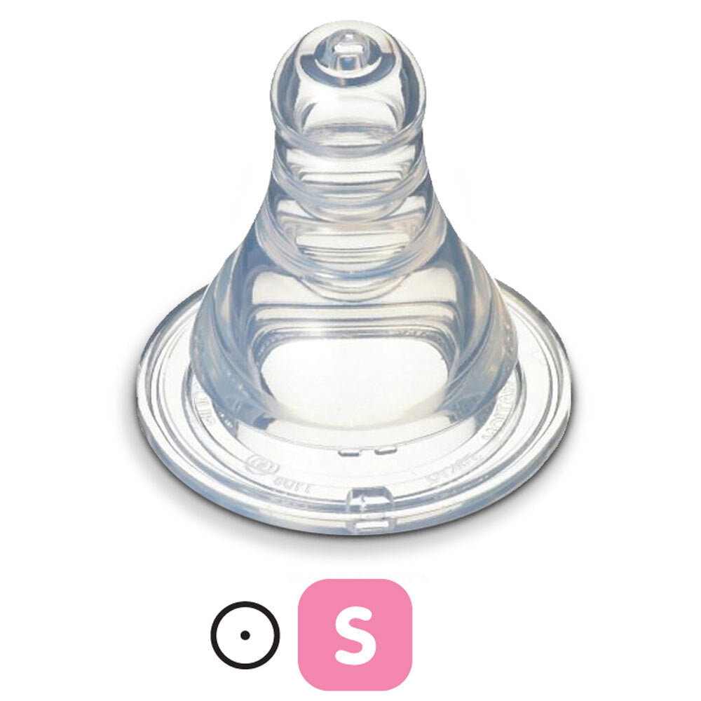 Pigeon Peristaltic Slim Neck Soft Silicone Teat S 0-3m f/ Baby/Infant Bottle (4 Pack) — image 2