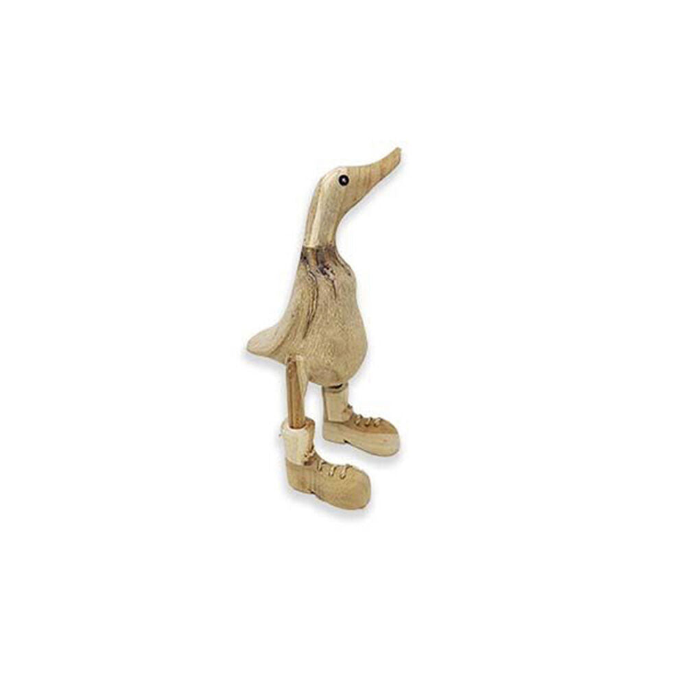26750-a-fresco-bamboo-wooden-duck-w-boots-laces-sculpture-xs-brown