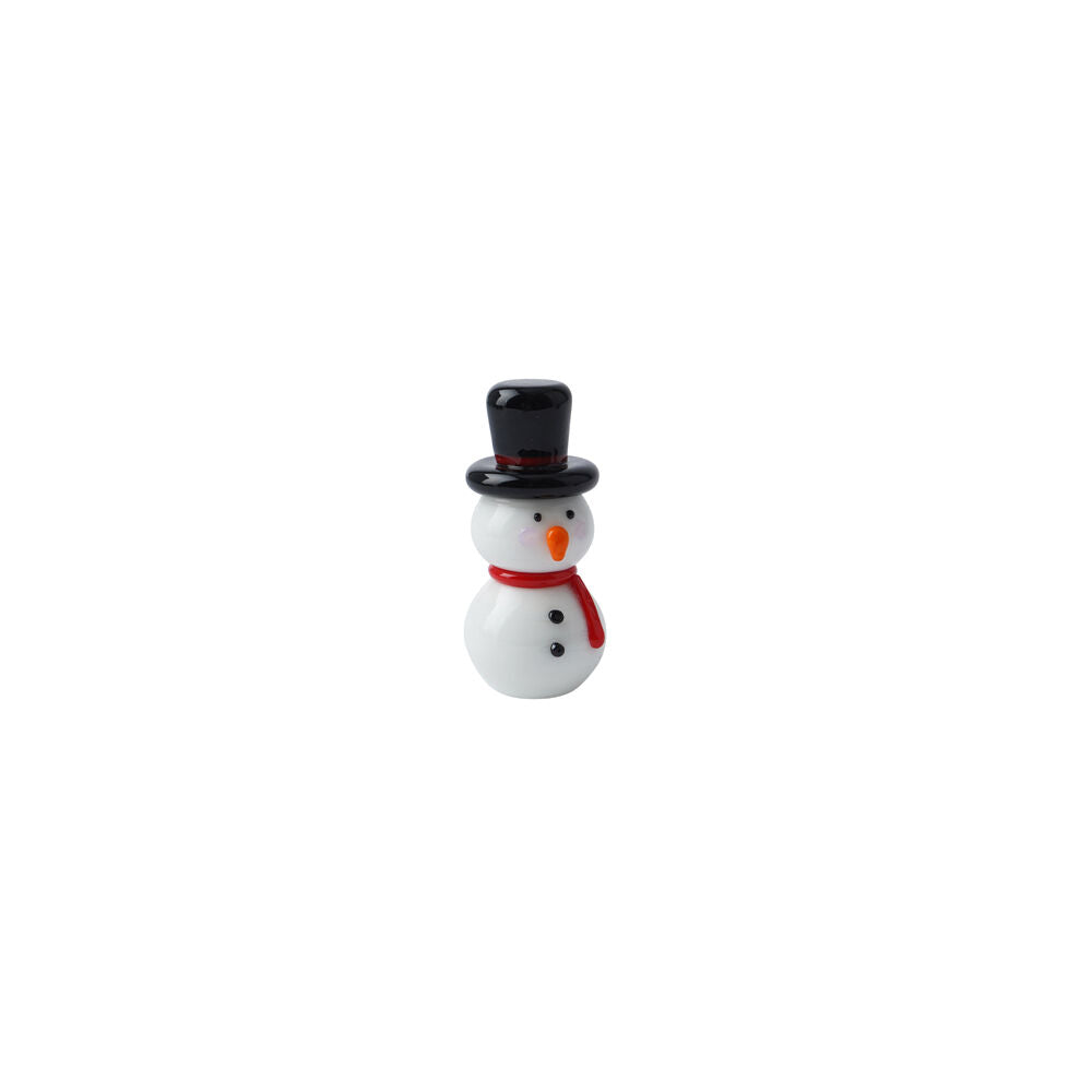 Gibson Gifts 20x20x46mm Artisan Glass Snowman Christmas Decoration Ornament — image 2