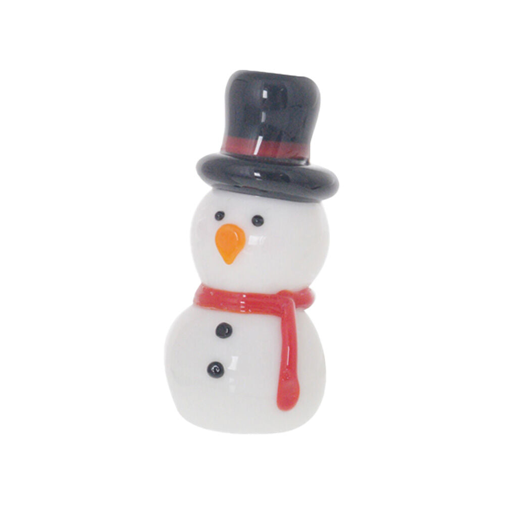 Gibson Gifts 20x20x46mm Artisan Glass Snowman Christmas Decoration Ornament