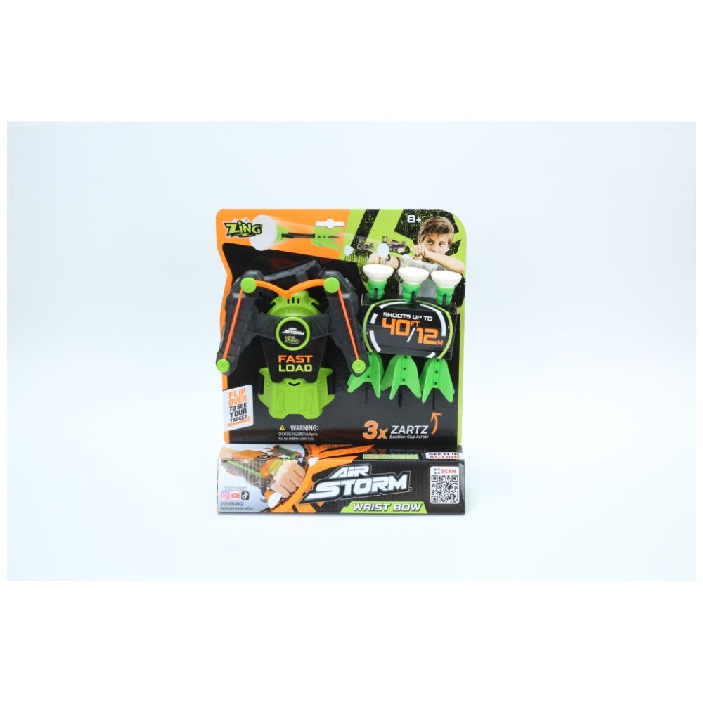 Zing Indoor Air Storm Wrist Bow Kids Toy w/ 3 Suction Cup Arrows — image 3