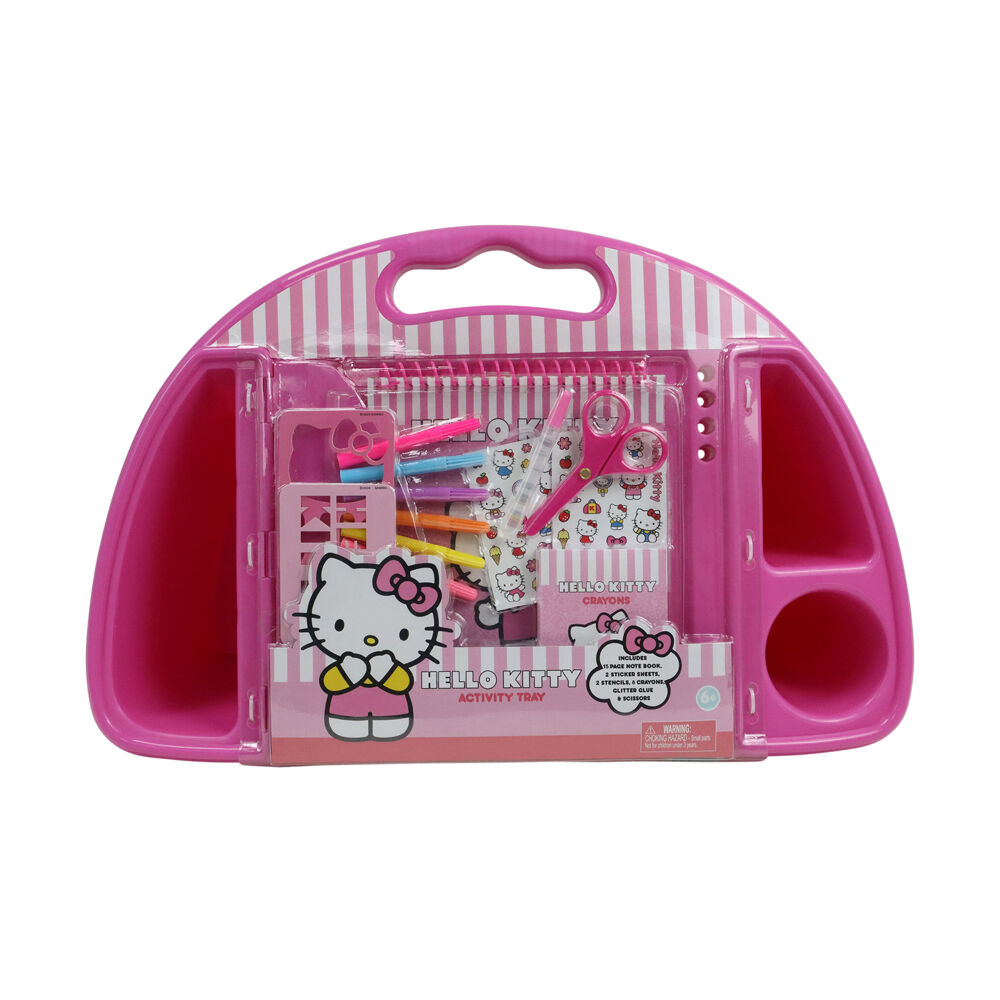 Hello Kitty Activity Tray Portable Art Station Craft Kit 30x46cm Pink Kids 6y+