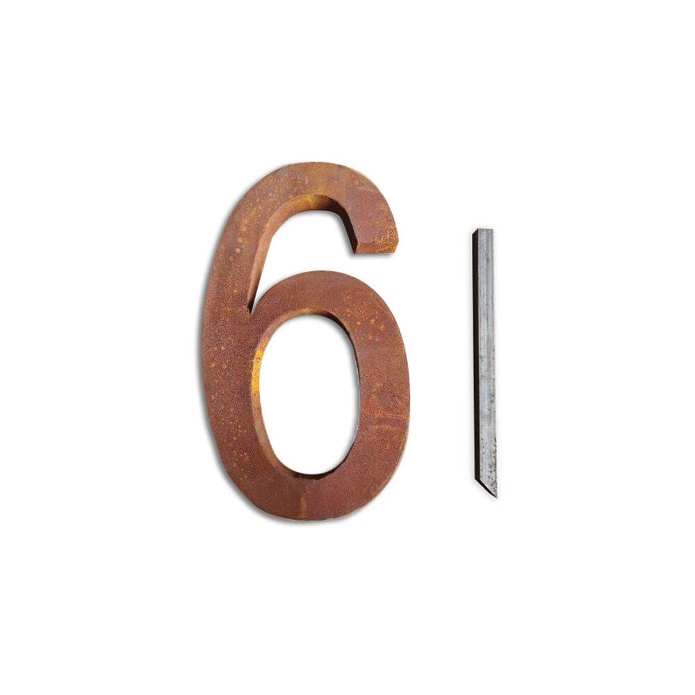 27788-a-fresco-steel-house-number-six-sign-plaque-22-9x40cm-rust