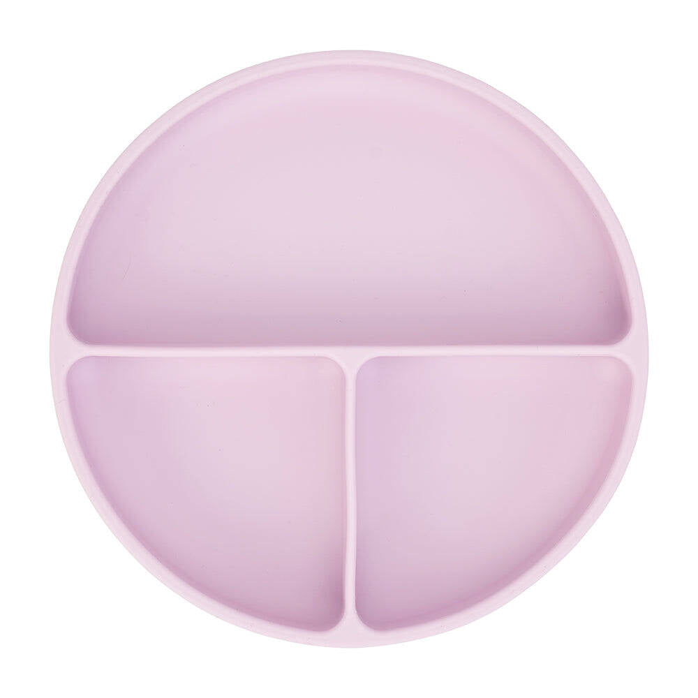 Annabel Trends Silicone Kids/Child Feeding Suction Plate Divided 18cm Lilac (2 Pack) — image 2