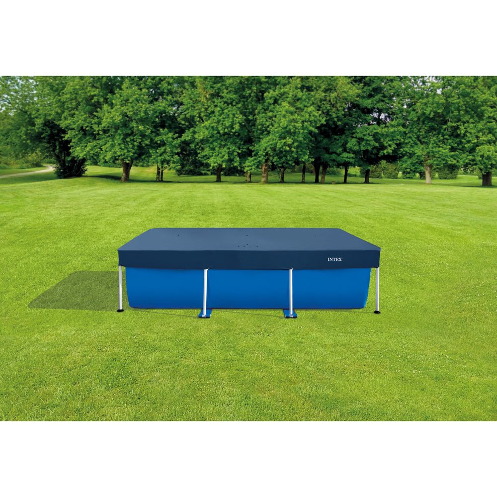 Intex Above Ground Outdoor Pool Cover/Protector Rect 2.6mx1.6m For 28270 Blue (2 Pack) — image 3