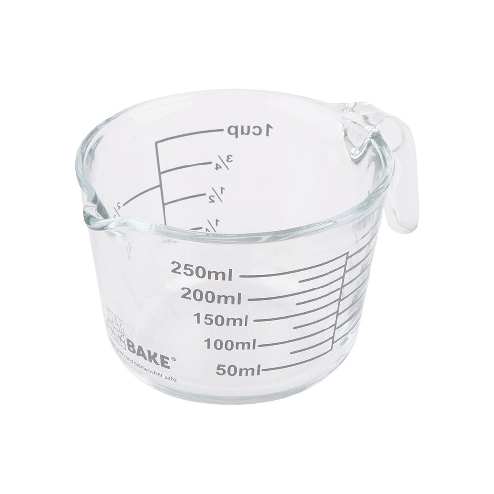 Daily Bake Borosilicate Glass 1-Cup/250ml Measure Jug Baking/Cooking Clear (2 Pack) — image 8