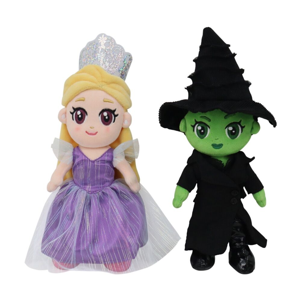 Wicked 8 Inch Kids Small Soft Plush Toy Glinda & Elphaba Assorted — image 5