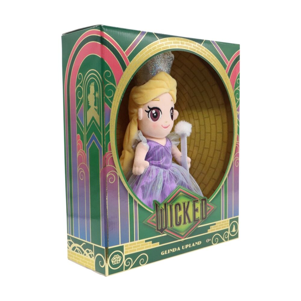 Wicked 10 Inch Kids Medium Soft Plush Toy Glinda w/ Wand & Tiara — image 6