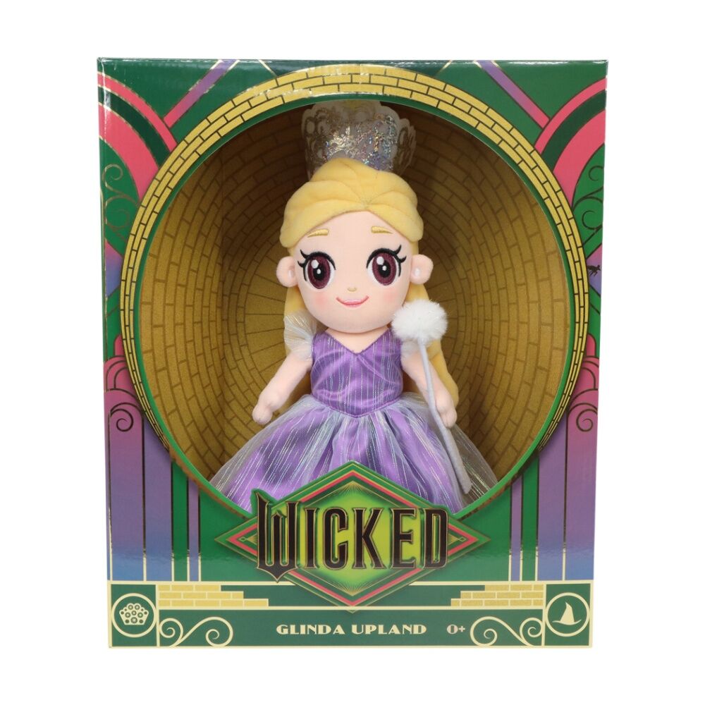 Wicked 10 Inch Kids Medium Soft Plush Toy Glinda w/ Wand & Tiara — image 4