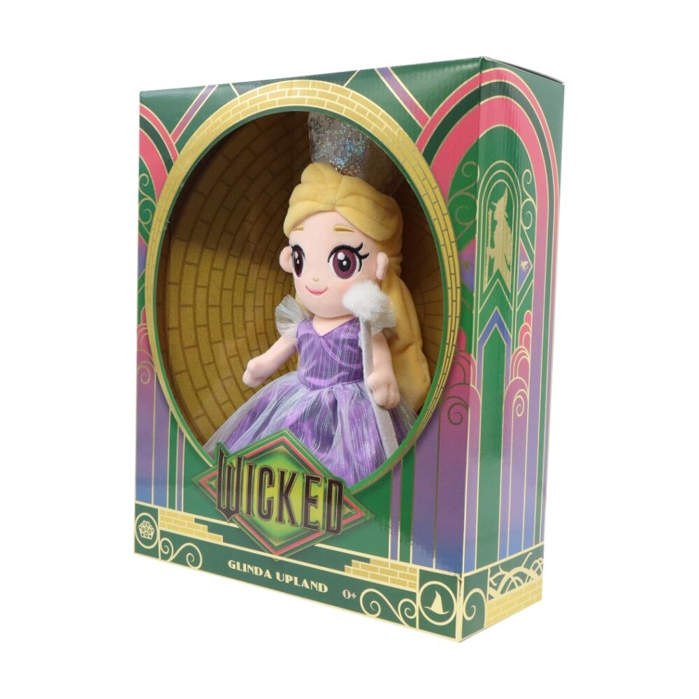 Wicked 10 Inch Kids Medium Soft Plush Toy Glinda w/ Wand & Tiara — image 8