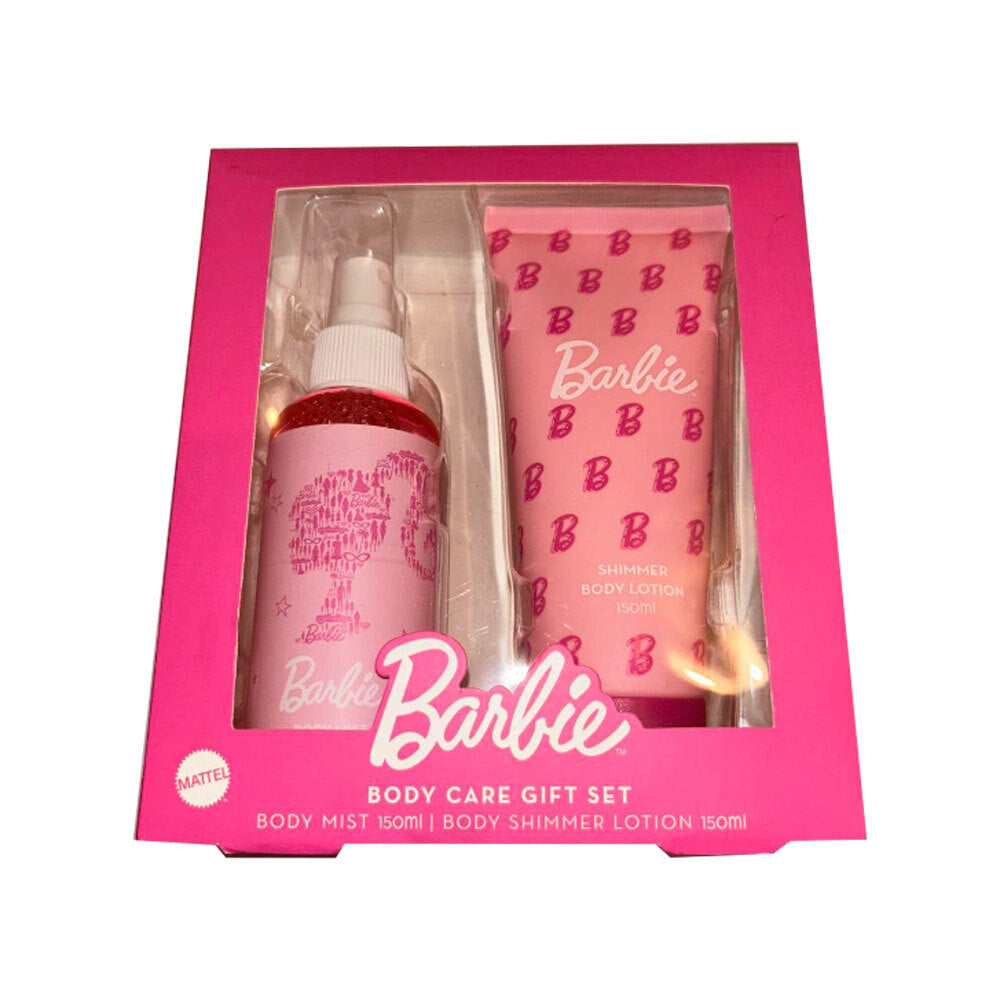 Barbie 2PK Body Care Range Kids Gift Set Body Mist & Shimmer Lotion 150ml