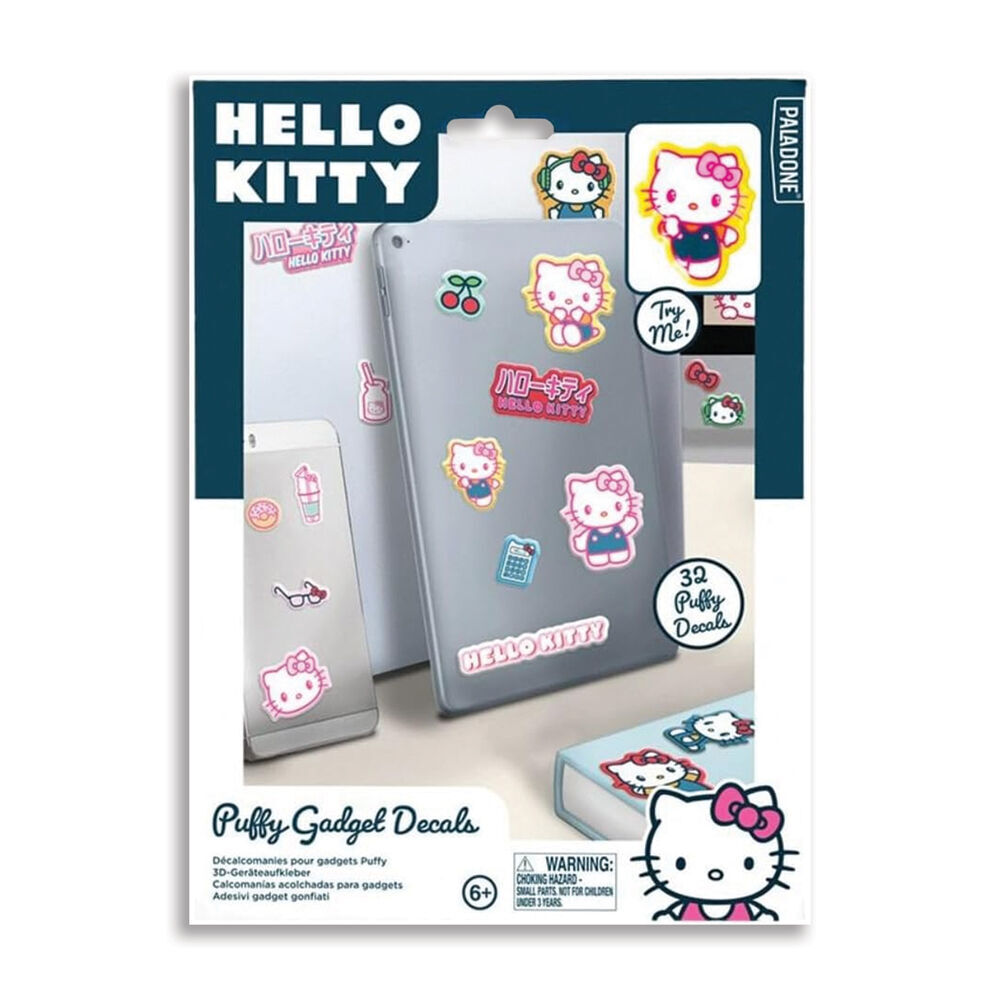 Hello Kitty Puffy 3D Textured Gadget Decorating Kids Decal Stickers 6y+ (64 Pieces) — image 2