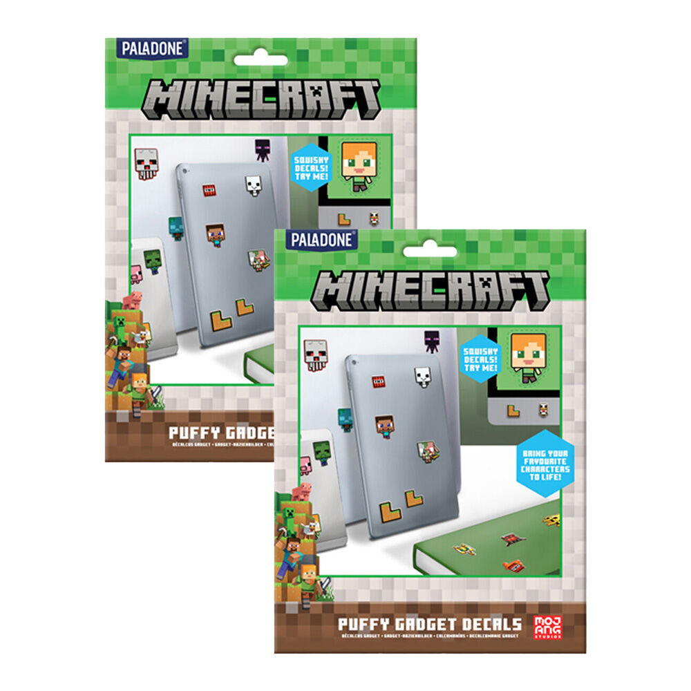 Minecraft 3D Puffy Textured Gadget Decorating Kids Decal Stickers 8y+ (120 Pieces)
