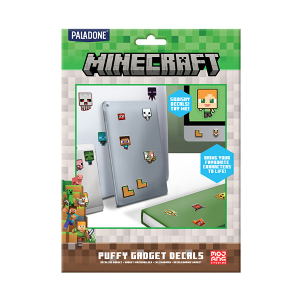 Minecraft 3D Puffy Textured Gadget Decorating Kids Decal Stickers 8y+ (120 Pieces) — image 2