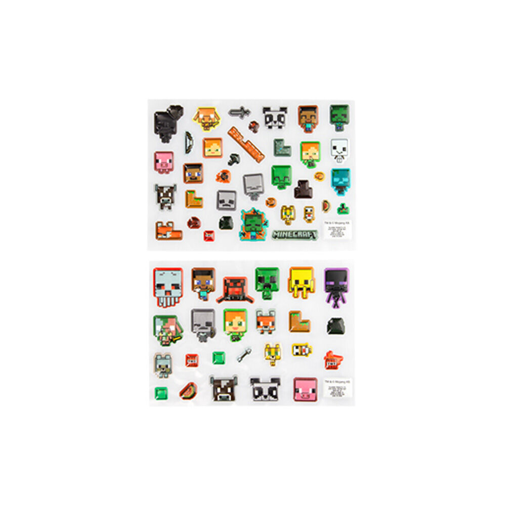 Minecraft 3D Puffy Textured Gadget Decorating Kids Decal Stickers 8y+ (120 Pieces) — image 3