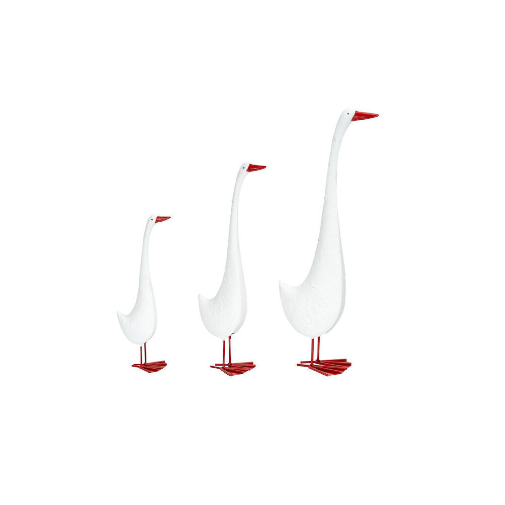 A.Fresco Powder Coated Metal Duck Tall Red Beak Set Assorted (3 Pieces) — image 5