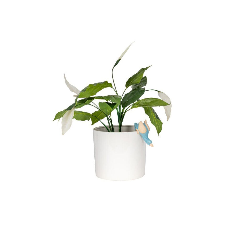 A.Fresco Ceramic Duck Planter Pot Sitter Ornament 12x7cm Blue — image 2