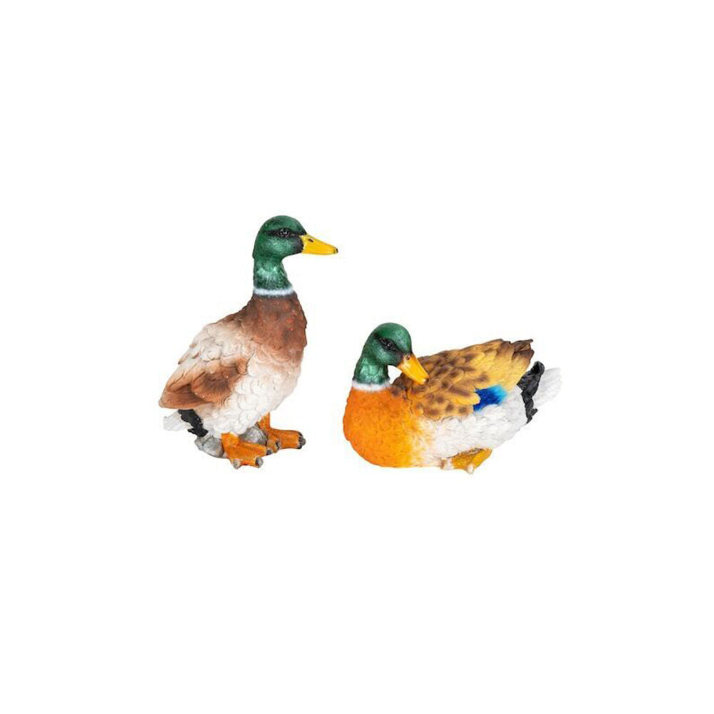 A.Fresco Resin Duck Outdoor Home Decoration Orange/Green Assorted (4 Pack) — image 2