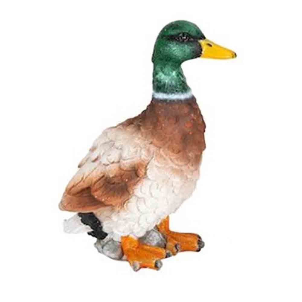 A.Fresco Resin Duck Outdoor Home Decoration Orange/Green Assorted (4 Pack)