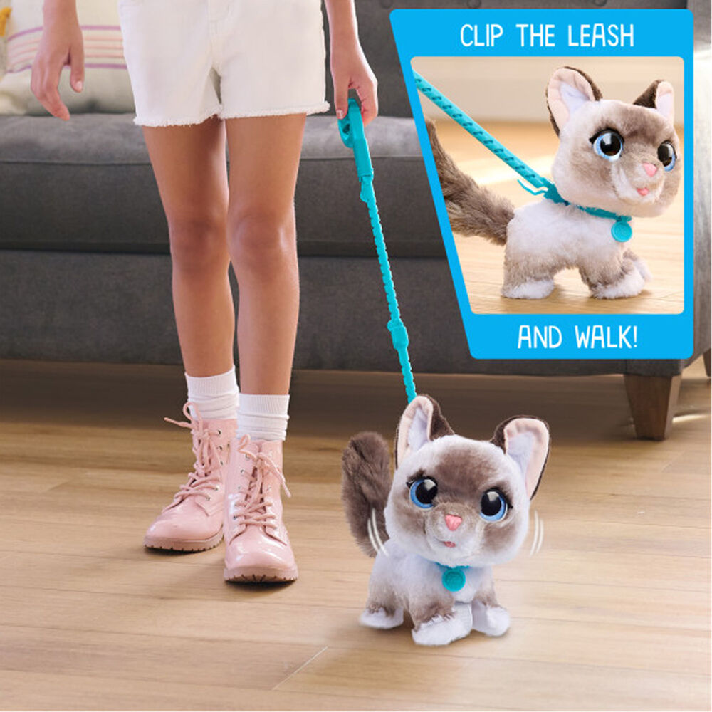 Furreal Wag-A-Lots Kitty Interactive Plush Toy for Kids - White/Grey - 4y+ — image 6
