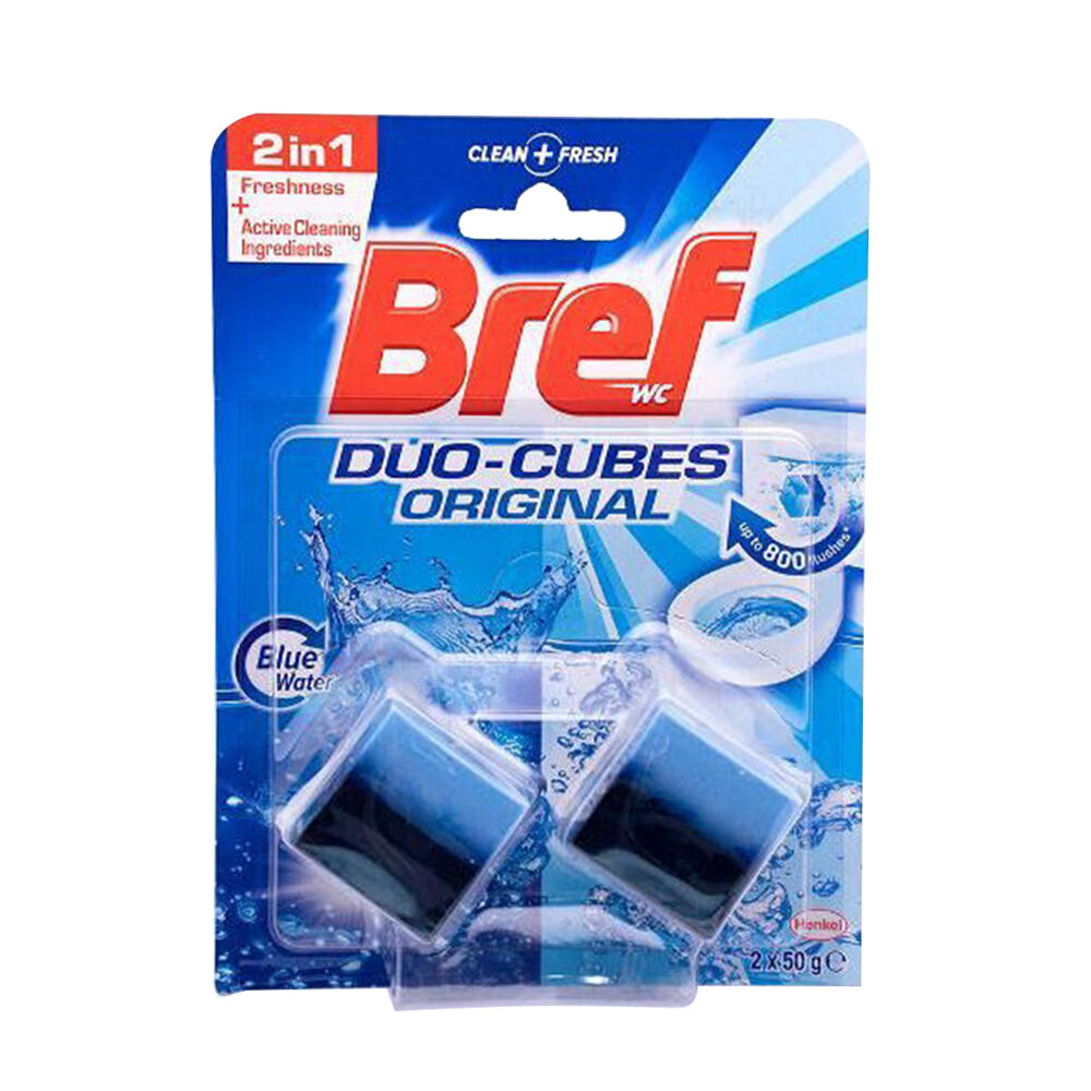 Bref Duo Cubes Hanging Toilet Bowl Water Cleaner 100g Original (2 Pieces)