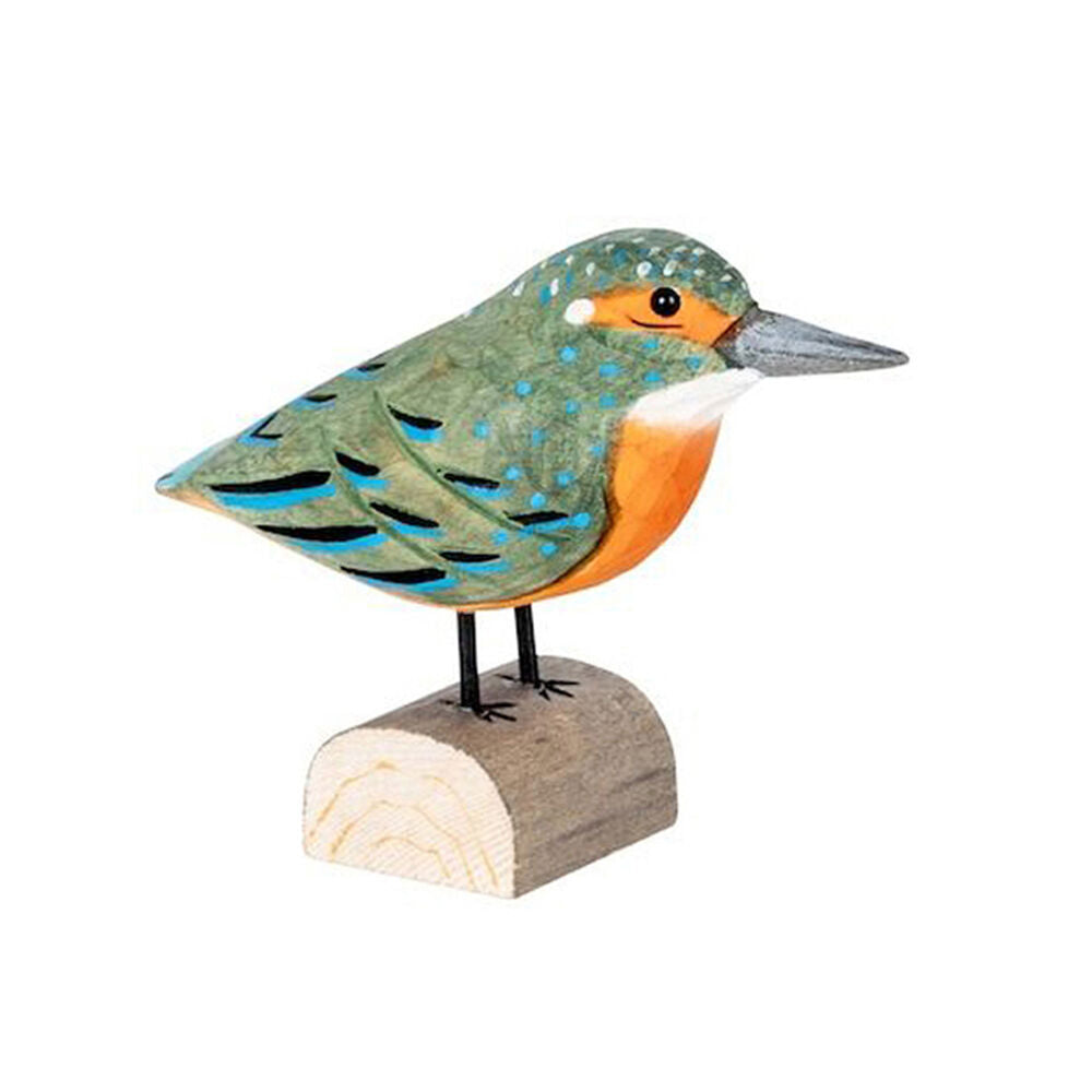 A.Fresco Timber Kingfisher Indoor Home Decoration 23x9cm Green (2 Pack) — image 2