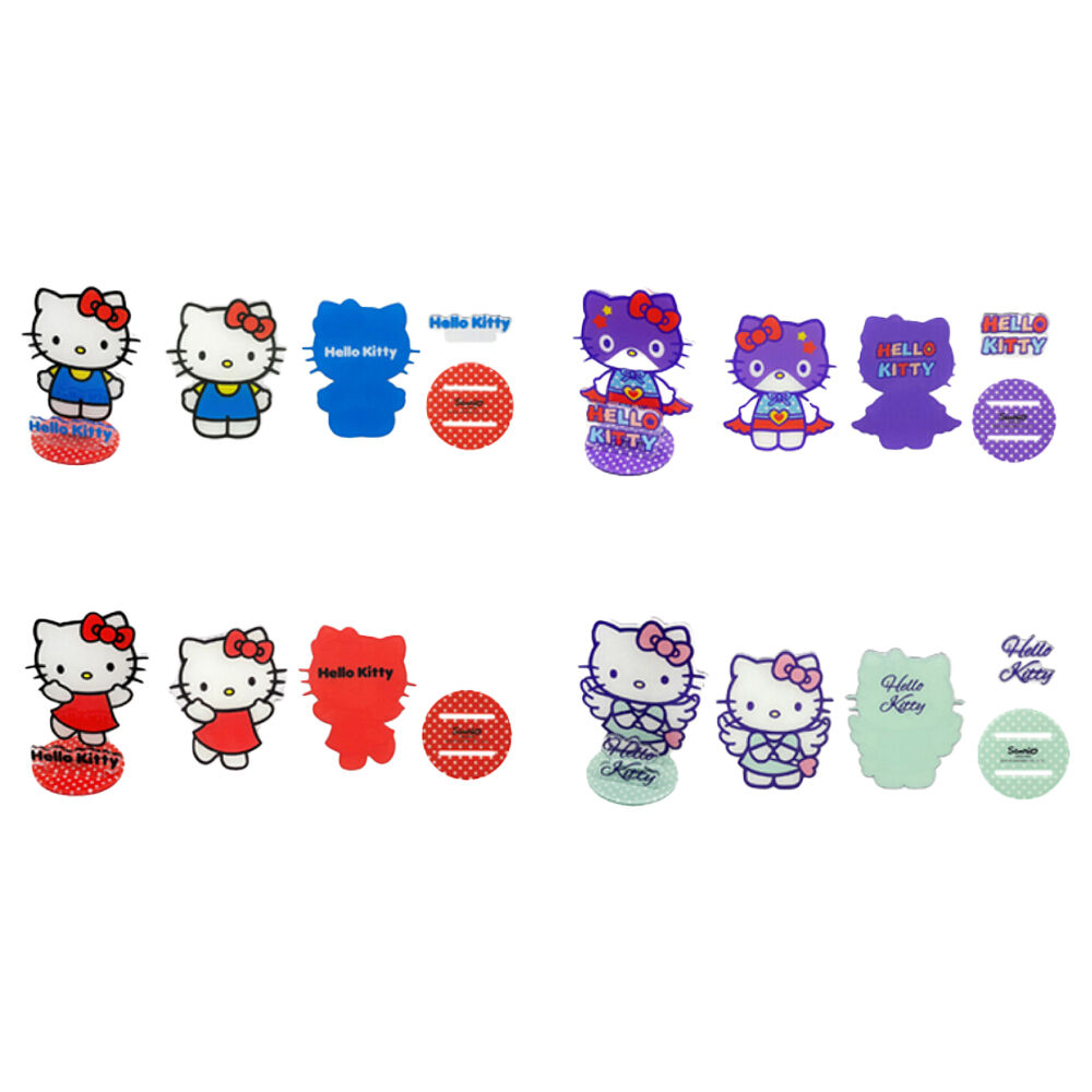 Hello Kitty Acrylic Figurine Kids Collectable Toy For Ages 3y+ Assorted (4 Pack)